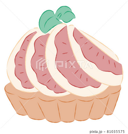いちじくのタルトのイラストのイラスト素材
