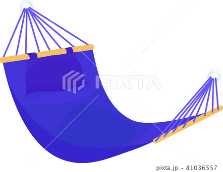blue hammock on a white background blue hammock on a white background 81036557