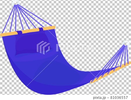 blue hammock on a white background blue hammock on a white background 81036557