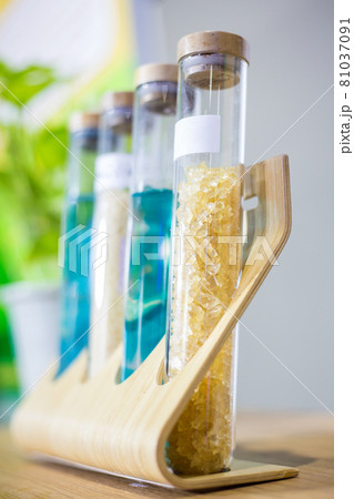 Scientific test tube simulations in the lab Scientific test tube simulations in the lab 81037091