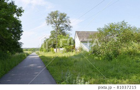 Beautiful old abandoned building farm house in countryside Beautiful old abandoned building farm house in countryside 81037215