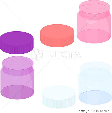 set of transparent plastic small jars 81038707