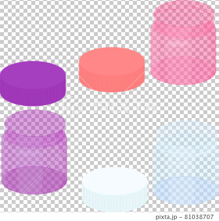 set of transparent plastic small jars 81038707