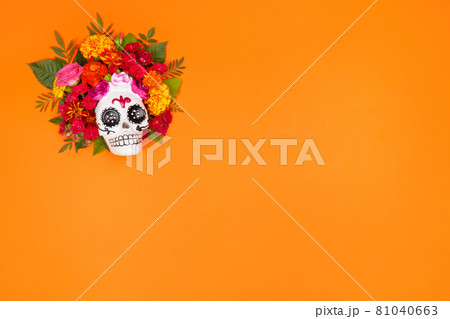 Day of the dead, Dia De Los Muertos Celebration Background 81040663