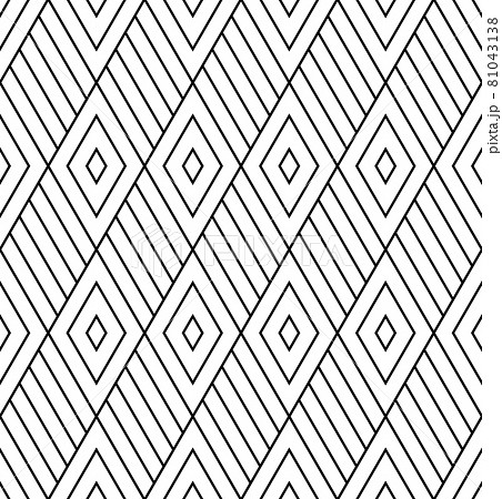 Abstract seamless geometric diamonds grid pattern and texture. Abstract seamless geometric diamonds grid pattern and texture. 81043138