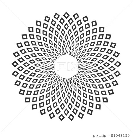 Circle geometric pattern. Abstract decorative design element. Circle geometric pattern. Abstract decorative design element. 81043139