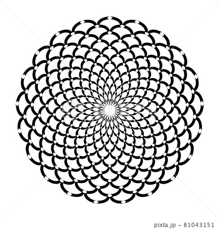 Abstract decorative circle attern. 81043151