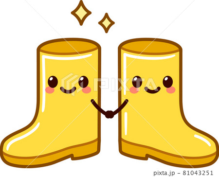 Cartoon yellow rain boots 81043251