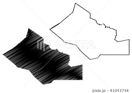 Kidal Region (Regions of Mali, Republic of Mali) map vector illustration, scribble sketch Kidal map 81043748
