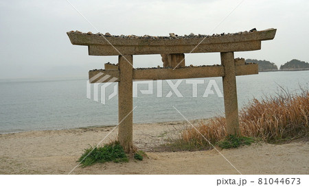 直島 低～い　恵比須神社　鳥居 81044673