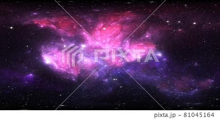 360 degree stellar system and gas nebula. Environment 360 HDRI map. Equirectangular projection, spherical panorama 360 degree stellar system and gas nebula. Environment 360 HDRI map. Equirectangular projection, spherical panorama 81045164
