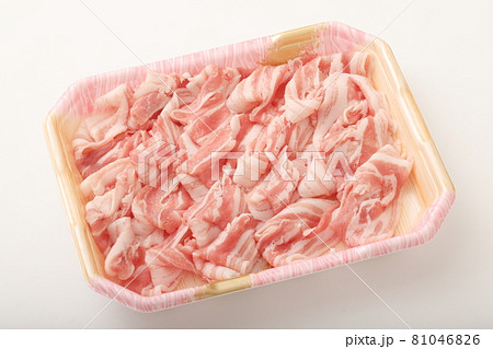 岩手県産 岩手八幡平の稲穂豚バラしゃぶしゃぶ用の写真素材