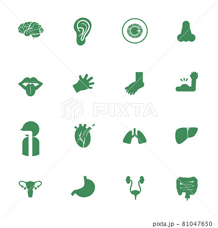 Human body built-in pictogram Blue No frame 81047650