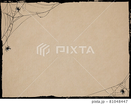ハロウィンっぽい蜘蛛の巣の背景のイラスト素材