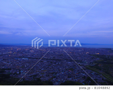岩本山公園からドローンで駿河湾方面を空撮(静岡県富士市岩本字花木立) 岩本山公園からドローンで駿河湾方面を空撮(静岡県富士市岩本字花木立) 81048892