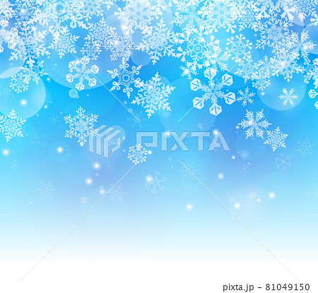 雪の結晶の背景資材 雪の結晶の背景資材 81049150