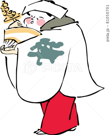 浮世絵　巫女　その4 81050701