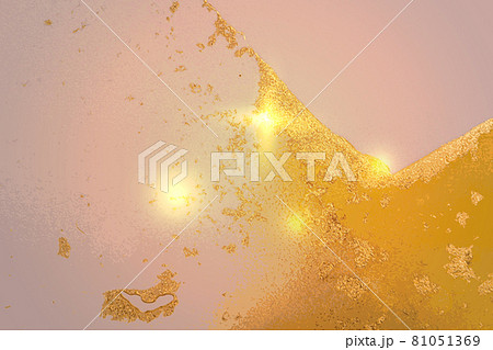 Abstract pink, yellow and gold alcohol ink pattern with marble texture Abstract pink, yellow and gold alcohol ink pattern with marble texture 81051369