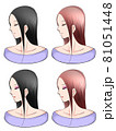 ヘアスタイル素材 81051448