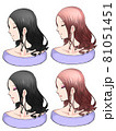 ヘアスタイル素材 81051451