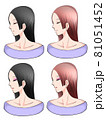 ヘアスタイル素材 81051452