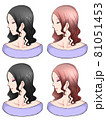 ヘアスタイル素材 81051453