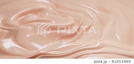 Cosmetic foundation cream texture background 3D render 81053969