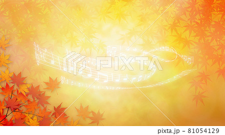 Autumn leaves background material - Stock Illustration [81054129] - PIXTA