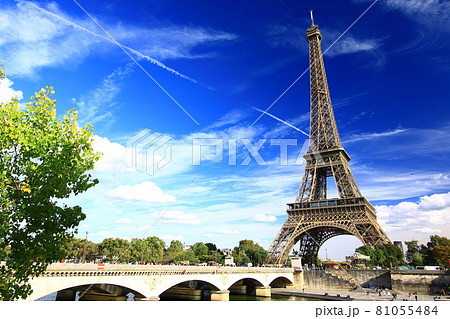 フランス パリのエッフェル塔の写真素材