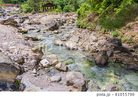 （群馬県）草津温泉・西の河原公園　足湯 81055790