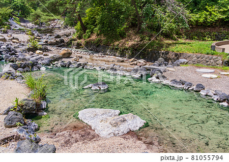 （群馬県）草津温泉・西の河原公園　足湯 81055794