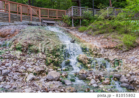 (群馬県)草津温泉・西の河原公園 足湯 (群馬県)草津温泉・西の河原公園 足湯 81055802