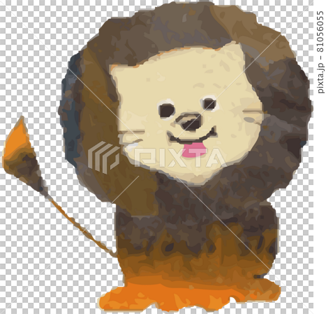 Cute lion vector illustration 81056055