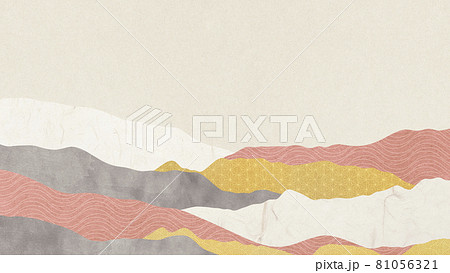 Abstract landscape background in oriental style 81056321
