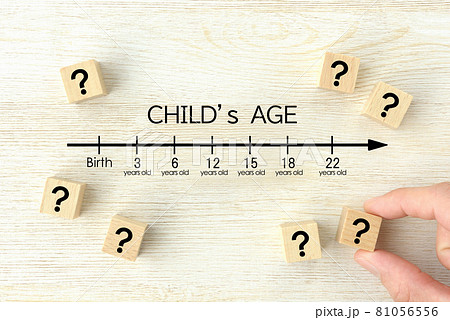 子供の成長年齢と疑問・質問イメージ 子供の成長年齢と疑問・質問イメージ 81056556