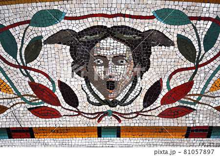 Mosaic tiled floor in the Vatican museums Mosaic tiled floor in the Vatican museums 81057897