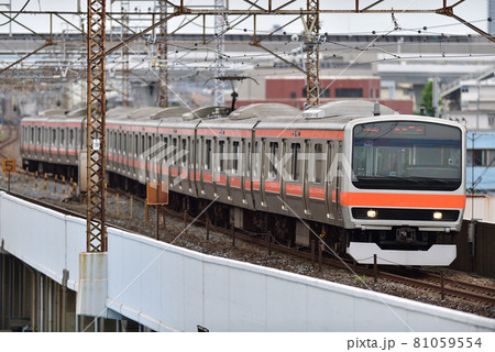武蔵野線　西浦和ー朝霞台　JR東日本　E231系0番台　MU37編成（京葉） 81059554
