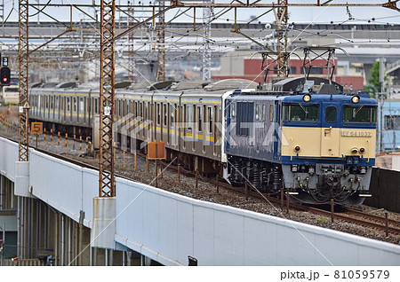 武蔵野線 西浦和ー朝霞台 JR東日本 EF64-1032+209系2100番台 C626(幕張) 武蔵野線 西浦和ー朝霞台 JR東日本 EF64-1032+209系2100番台 C626(幕張) 81059579