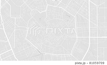 White and light grey Milan City area vector background map, streets and water cartography illustration. White and light grey Milan City area vector background map, streets and water cartography illustration. 81059709