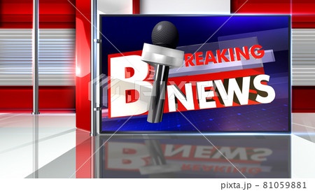 3D rendering background is perfect for any type of news or information presentation. The background features a stylish and clean layout  81059881