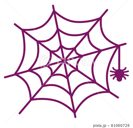 ハロウィン 蜘蛛の巣 イラスト素材のイラスト素材