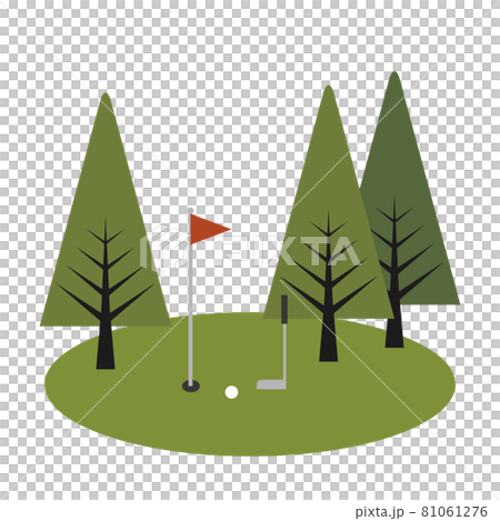 ゴルフ場のイラストのイラスト素材 ゴルフ場のイラストのイラスト素材