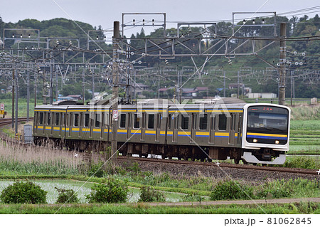 総武本線　佐倉－物井　JR東日本　209系2100番台　C413編成（幕張） 81062845