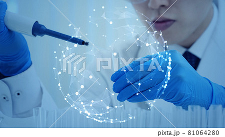 化学実験イメージ　サイエンステクノロジー 81064280