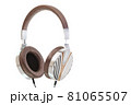Retro headphones. 3d render illustration 81065507