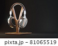 Retro headphones. 3d render illustration 81065519