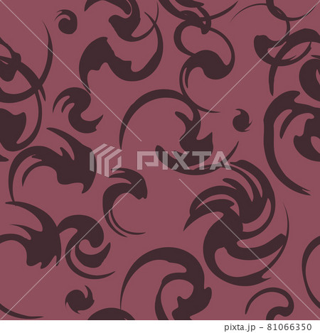柄 手書き風_旋回模様_水色 パターン ベクター 柄 手書き風_旋回模様_水色 パターン ベクター 81066350