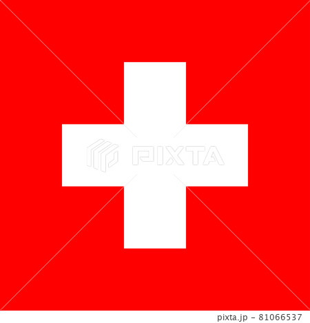 National flag of Switzerland original size and colors vector illustration, Swiss cross same Swiss flag, Schweizerfahne or drapeau de la Suisse and bandiera svizzera or bandiera de la Svizra National flag of Switzerland original size and colors vector illustration, Swiss cross same Swiss flag, Schweizerfahne or drapeau de la Suisse and bandiera svizzera or bandiera de la Svizra 81066537