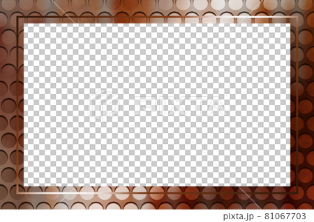 Rusted punching metal frame rectangular silver Rusted punching metal frame rectangular silver 81067703