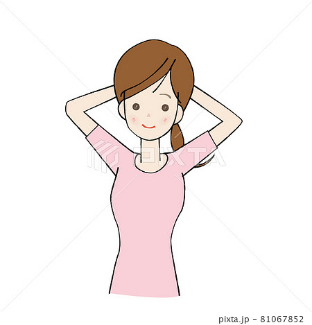 ストレッチをする女性 81067852